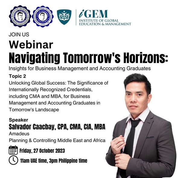 REMINDERS: Mark your calendars and don't forget this insightful webinar.