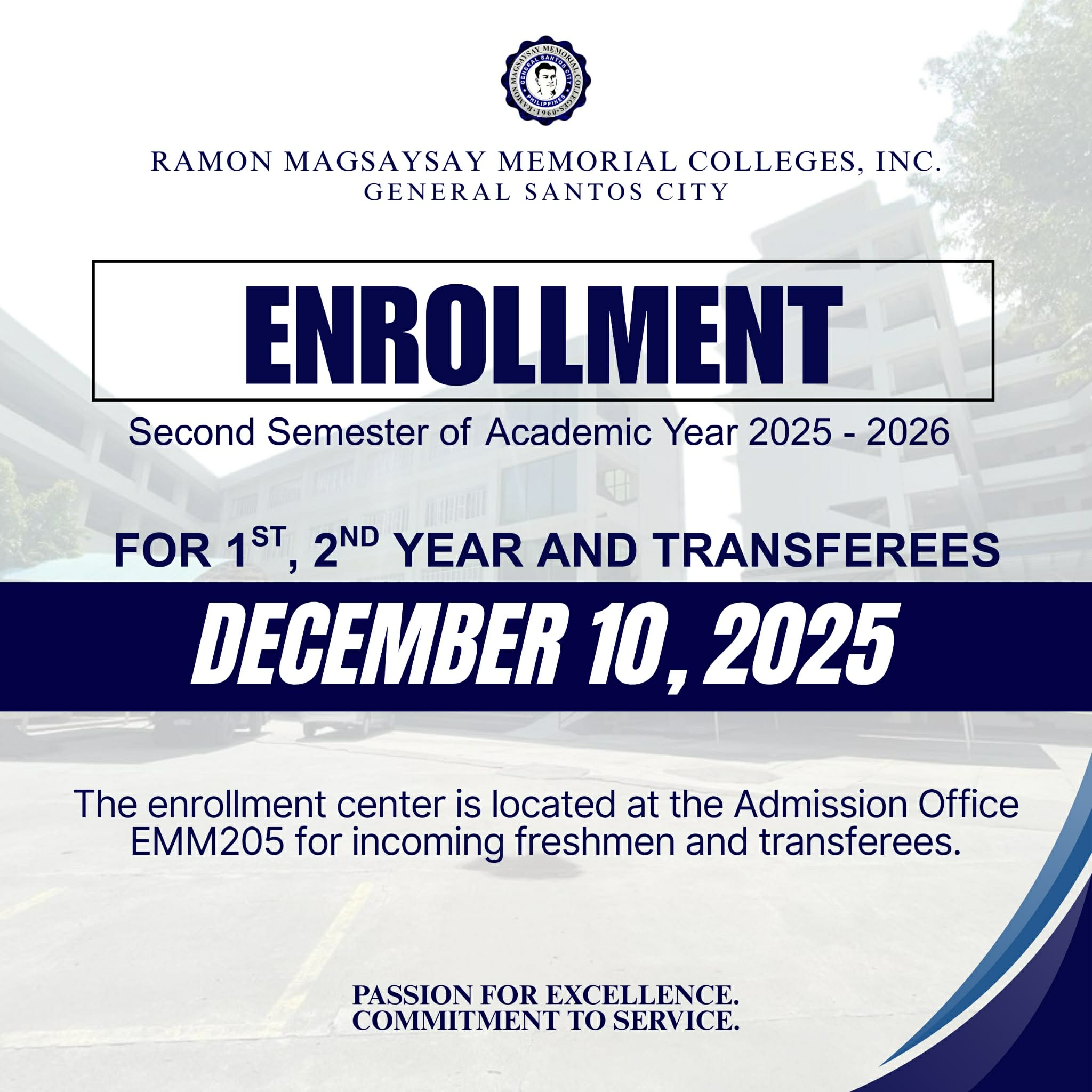 𝐑𝐌𝐌𝐂 𝐄𝐧𝐫𝐨𝐥𝐥𝐦𝐞𝐧𝐭 | 𝟐𝐧𝐝 𝐒𝐞𝐦𝐞𝐬𝐭𝐞𝐫 𝐀.𝐘. 𝟐𝟎𝟐𝟓–𝟐𝟎𝟐𝟔