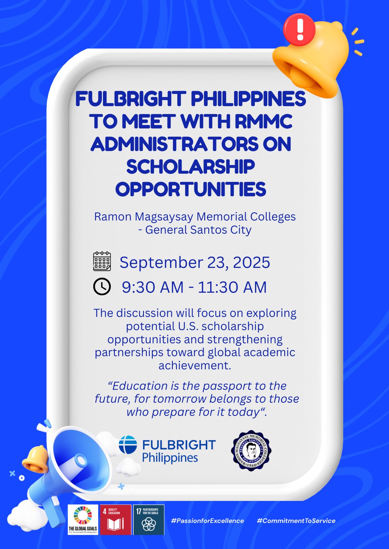 Fulbright Philippines to Meet with RMMC Administrators on Scholarship Opportunities