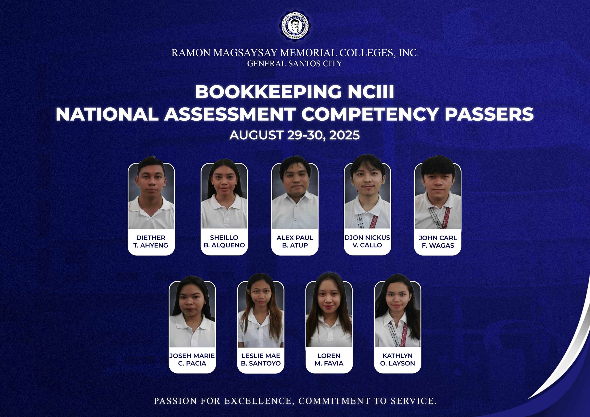 NUMBERS ALIGNED, FUTURES DEFINED: CONGRATULATIONS BOOKKEEPING NC III PASSERS!