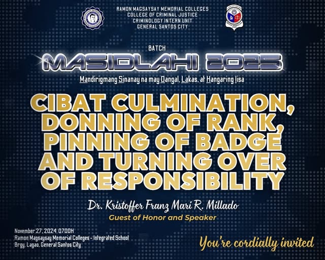 MASIDLAHI 2025: Culmination and Donning of Rank Ceremony