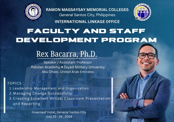 As Ramon Magsaysay Memorial Colleges gears toward global growth and development through partnerships with international institutions and organizations,