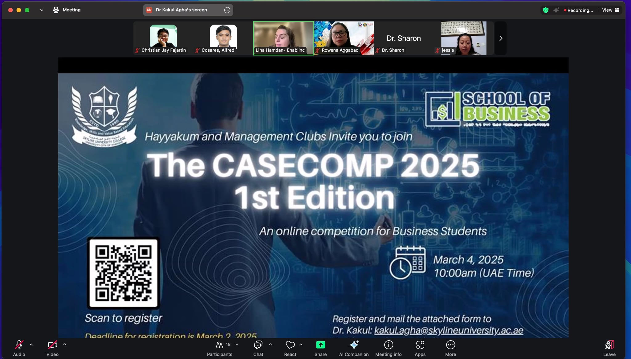 RMMC Shines at CASECOMP 2025: Business Students Secure 2nd Place in International Competition