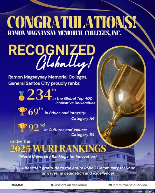 Ramon Magsaysay Memorial Colleges Shines on the Global Stage!