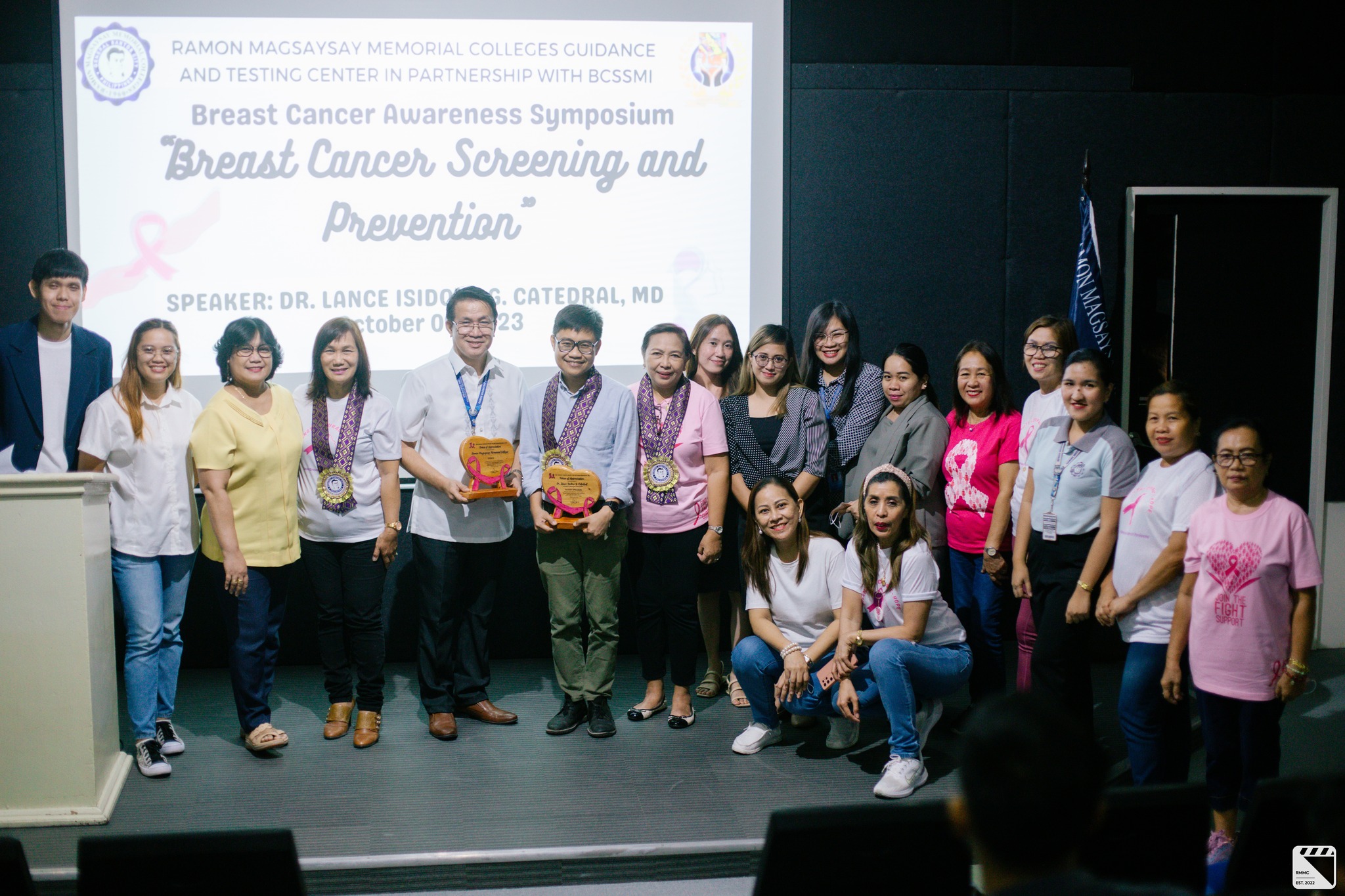 Capturing the moments as Ramon Magsaysay Memorial Colleges celebrates the Breast Cancer Awareness Month.
