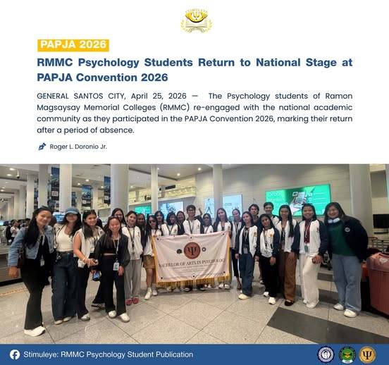 𝐑𝐌𝐌𝐂 𝐏𝐬𝐲𝐜𝐡𝐨𝐥𝐨𝐠𝐲 𝐒𝐭𝐮𝐝𝐞𝐧𝐭𝐬 𝐑𝐞𝐭𝐮𝐫𝐧 𝐭𝐨 𝐍𝐚𝐭𝐢𝐨𝐧𝐚𝐥 𝐒𝐭𝐚𝐠𝐞 𝐚𝐭 𝐏𝐀𝐏𝐉𝐀 𝐂𝐨𝐧𝐯𝐞𝐧𝐭𝐢𝐨𝐧 𝟐𝟎𝟐𝟔