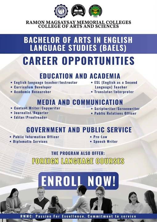 Unlock your future with Bachelor of Arts in English Language Studies (BAELS)!