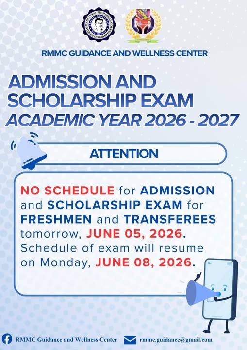 𝐑𝐌𝐌𝐂–𝐆𝐞𝐧𝐬𝐚𝐧 Admission and Scholarship Examination Announcement