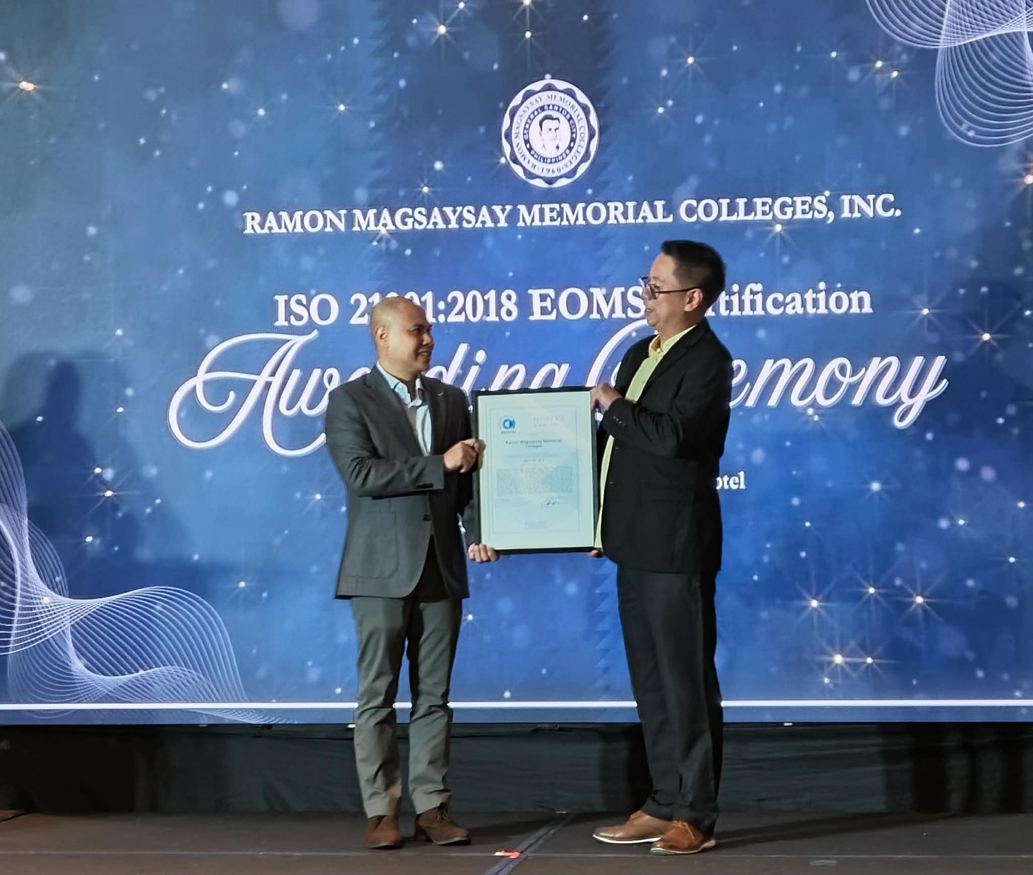 𝐈𝐒𝐎 𝟐𝟏𝟎𝟎𝟏:𝟐𝟎𝟏𝟖 𝐄𝐎𝐌𝐒 𝐂𝐄𝐑𝐓𝐈𝐅𝐈𝐂𝐀𝐓𝐈𝐎𝐍 